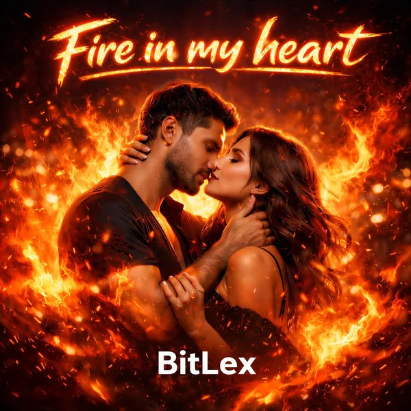 Обкладинка релізу «Fire in My Heart» — BitLex
